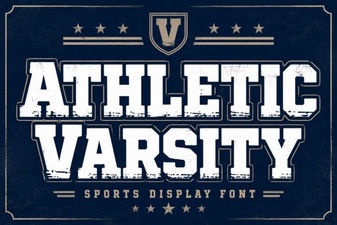 Athletic Varsity Font: Bold Designs for Sports and School Projects