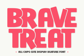 Brave Treat Font: Bold and Playful Display Typography for Creative Projects