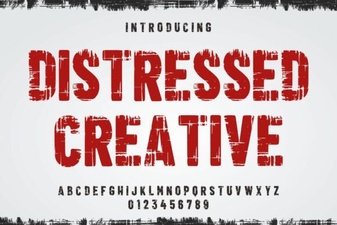 Distressed Creative Fonts for Bold Design Projects