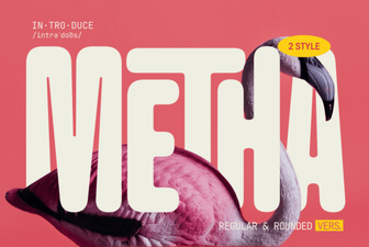 Metha Font: a Modern Typeface for Creative Design