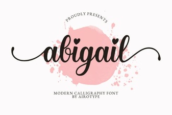 Abigail Font: Elegant Design for Creative Projects
