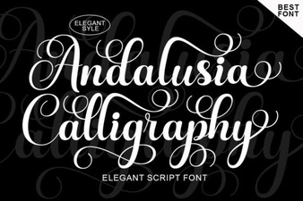 Andalusia Calligraphy Font – Elegant Script Font Download