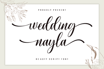 Beautiful Wedding Designs with Nayla Font